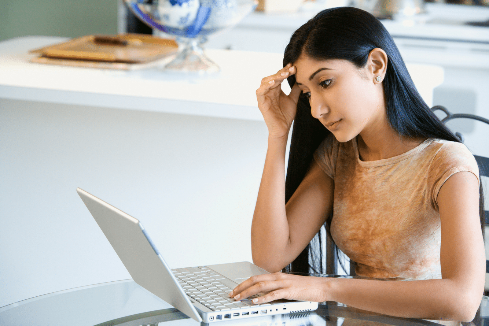 young woman with anxiety