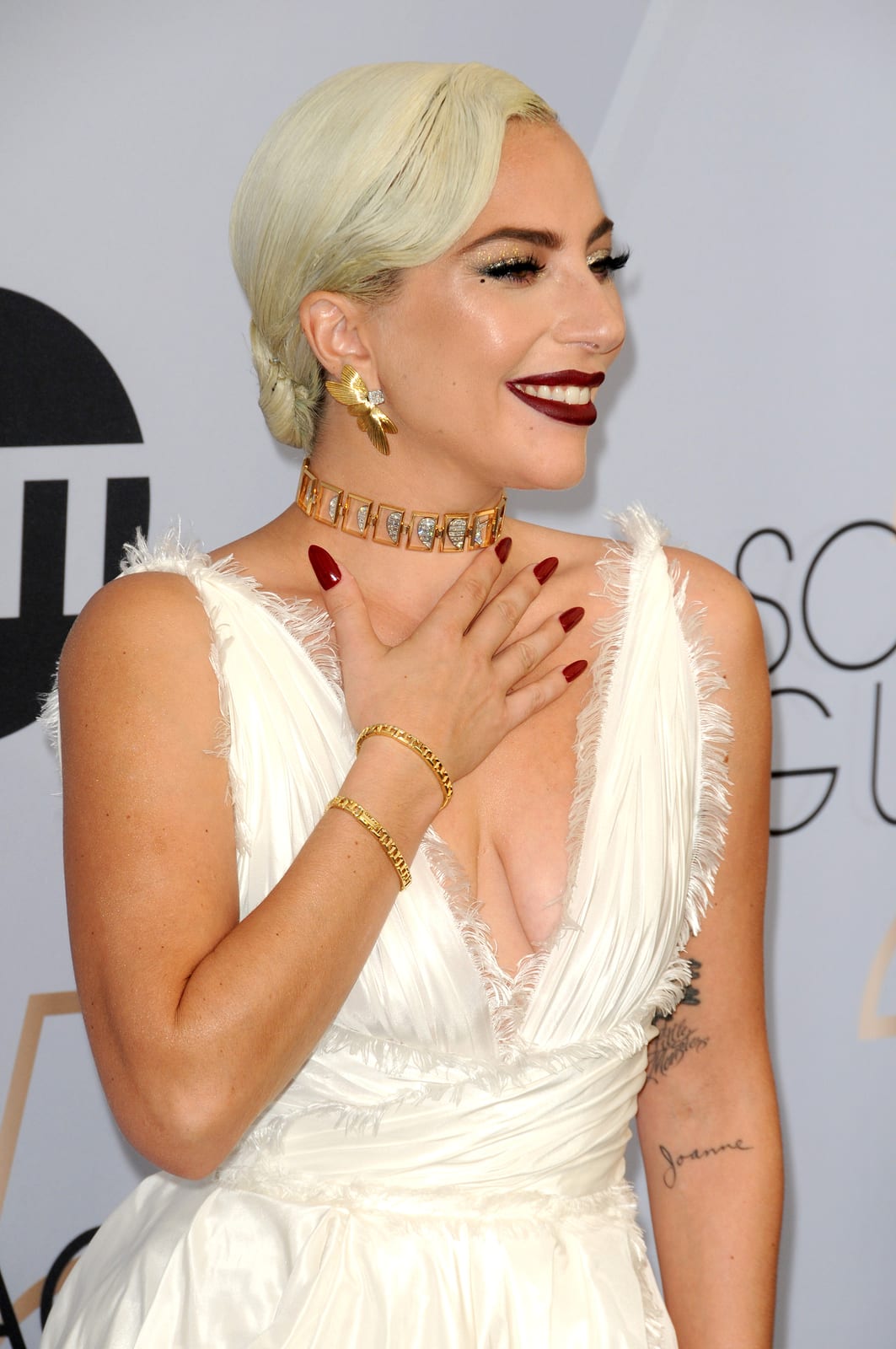 LOS ANGELES - JAN 27: Lady Gaga at the 25th Annual Screen Actors Guild Awards at the Shrine Auditorium on January 27, 2019 in Los Angeles, CA