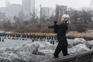 Woman exercising to help get ahead of seasonal depression